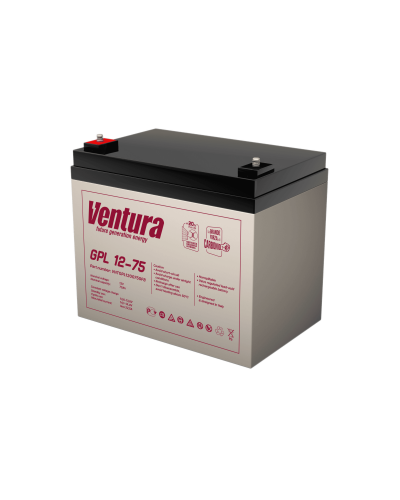 Ventura GPL 12-75. Аккумулятор герметичный свинцово-кислотный. Ventura в Миассе