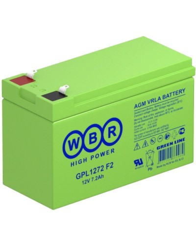WBR GPL1272 F2. Аккумулятор герметичный свинцово-кислотный. WBR в Миассе