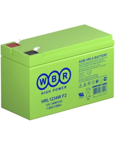 WBR HRL1234W F2. Аккумулятор герметичный свинцово-кислотный. WBR в Миассе