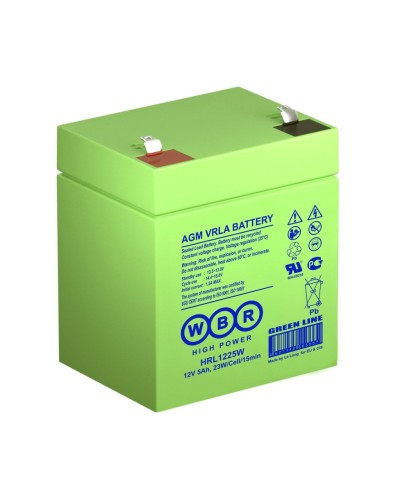 WBR HRL1225W. Аккумулятор герметичный свинцово-кислотный. WBR в Миассе