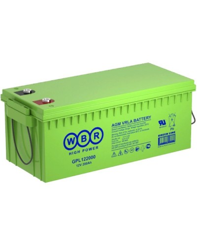 WBR GPL122000. Аккумулятор герметичный свинцово-кислотный. WBR в Миассе