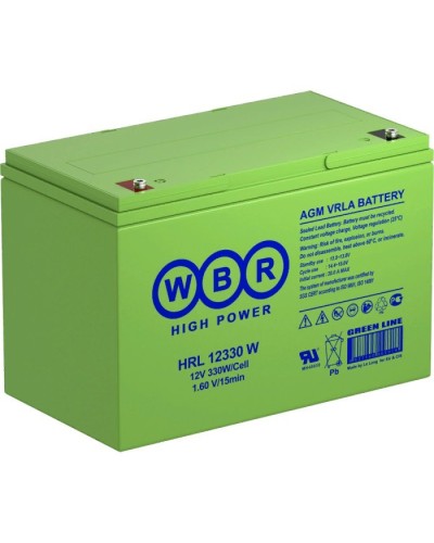 WBR HRL12330W. Аккумулятор герметичный свинцово-кислотный. WBR в Миассе