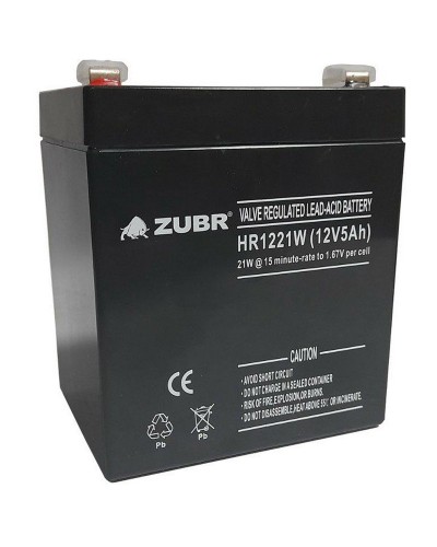 ZUBR HR 1221W (12V, 5Ah). Аккумулятор герметичный свинцово-кислотный. ZUBR в Миассе