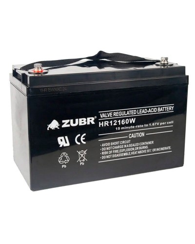 ZUBR HR 12160W (12V, 45Ah). Аккумулятор герметичный свинцово-кислотный. ZUBR в Миассе