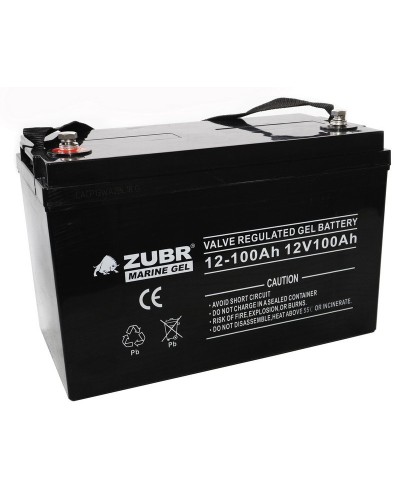 ZUBR MARINE GEL NPG 12-100 (12V, 100Ah). Аккумулятор герметичный свинцово-кислотный. ZUBR в Миассе