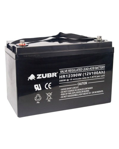 ZUBR HR 12390W (12V, 110Ah). Аккумулятор герметичный свинцово-кислотный. ZUBR в Миассе