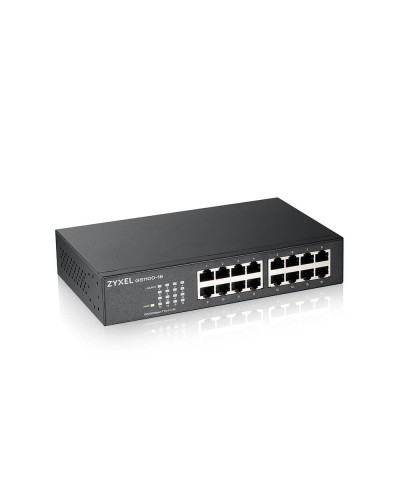 GS1100-16-EU0103F. Коммутатор 16xGE, rack 19, бесшумный. ZYXEL в Миассе