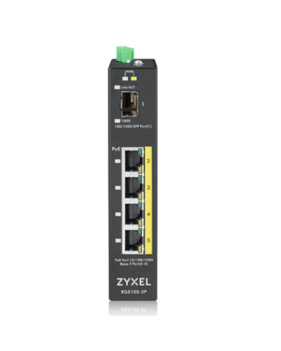 RGS100-5P-ZZ0101F. Промышленный PoE+ коммутатор. ZYXEL в Миассе