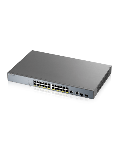 GS1350-26HP-EU0101F. L2 коммутатор PoE+ для IP-видеокамер rack 19. ZYXEL в Миассе