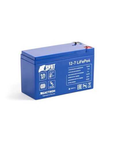 Skat i-Battery 12-7 LiFePo4 (645). Li-Ion аккумулятор. Бастион в Миассе