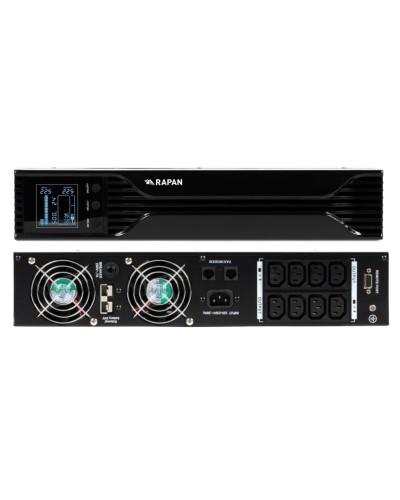 RAPAN-UPS 1000 RACK+2х9Ah (RAPAN-UPS 1000-RACK-IN-2х9-E) (8958). Бесперебойный источник питания. Бастион в Миассе