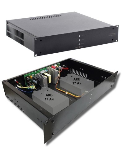 СКАТ-1200У RACK (СКАТ ИБП-12/7-2x17-RACK) (2141). Источник вторичного электропитания резервированный. Бастион в Миассе