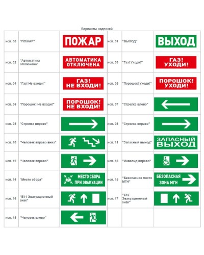 С2000-ОСТ исп.11 Запасный выход. Оповещатель световой адресный. Болид в Миассе