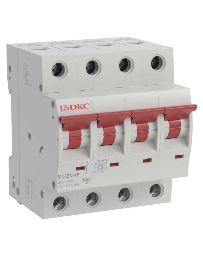 YON max MD63N 4P 32А 6кА C (MD63N-4PC32). Автоматический выключатель. ДКС в Миассе