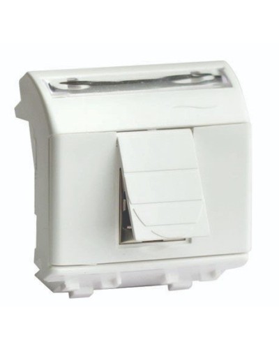 Розетка RJ-45 Brava 2 модуля слоновая кость (75450S): Розетка компьютерная с двумя разъёмами в Миассе