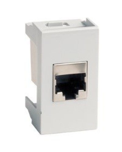 Розетка RJ-45 Viva 1 модуль серая (45138): Розетка компьютерная с одним разъёмом в Миассе