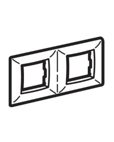 Рамка на 2+2 модуля (двухместная), слоновая кость (75012O): Рамка двухместная, Brava в Миассе