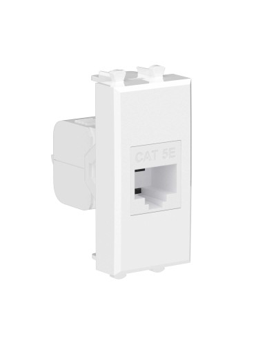Розетка RJ-45 Avanti 1 модуль белое облако (4400661): Розетка компьютерная, без шторки модульная, кат.5е в Миассе