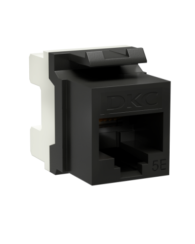 Модуль Keystone RJ45 CAT5E, 180 градусов, черный (RNK5EU180BK): Модуль неэкранированный в Миассе