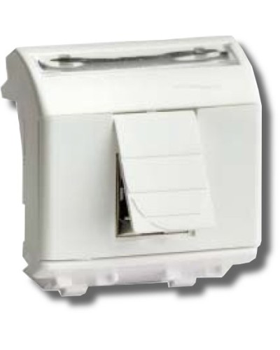 Розетка RJ-45 Brava 2 модуля белая (76450B): Розетка компьютерная с двумя разъёмами в Миассе