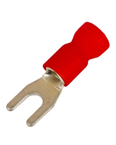 Наконечник вилочный НВИ 0,25-1,5 М3 (D3,2мм) (100 шт) (2A13P-EE-PVC). Наконечник вилочный с изолированным фланцем ПВХ. ДКС в Миассе