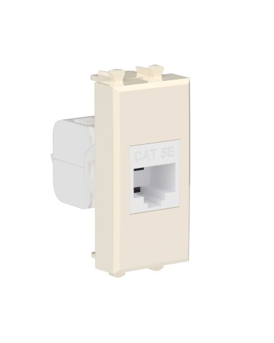 Розетка RJ-45, кат.5E, Avanti, 1 модуль, ванильная дымка (4405661): Розетка компьютерная модульная в Миассе