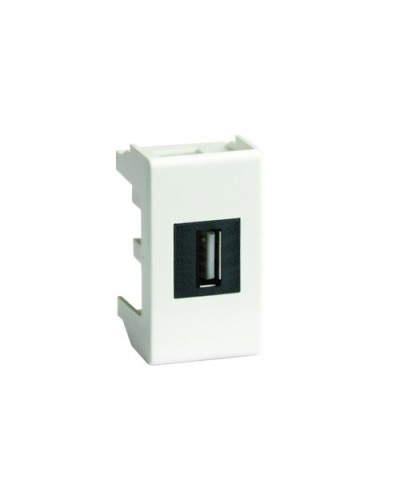 Розетка USB 2.0 Brava 1 модуль слоновая кость (75200S): Розетка USB в Миассе