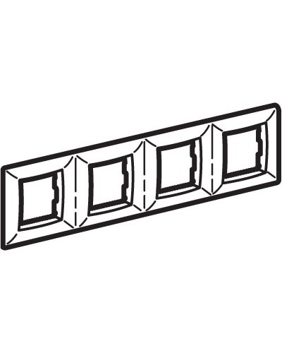 Рамка на 2+2+2+2 модуля (четырехместная), сл. кость (75014O): Рамка четырехместная, Brava в Миассе