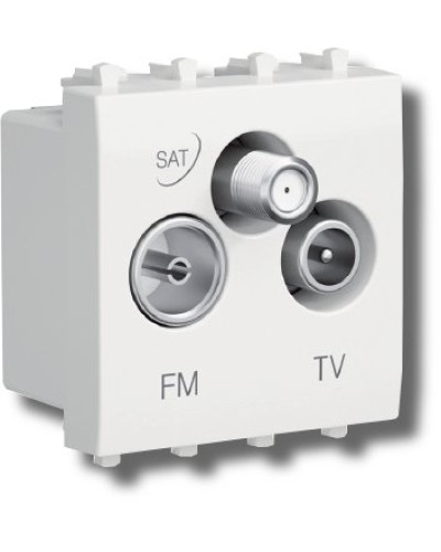 Розетка TV-FM-SAT Avanti 1 модуль белое облако (4400532): Розетка TV-FM-SAT в Миассе