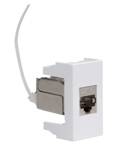 Розетка RJ-45 Viva 1 модуль кат.6A белая (45078). Розетка компьютерная экранированная с одним разъёмом. ДКС в Миассе