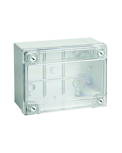 Коробка ответвительная с гладкими стенками, IP56, 380х300х120 (54420). Коробка ответвительная с гладкими стенками и прозрачной крышкой. ДКС в Миассе