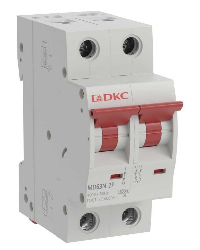 YON max MD63N 2P 25А 6кА C (MD63N-2PC25). Автоматический выключатель. ДКС в Миассе