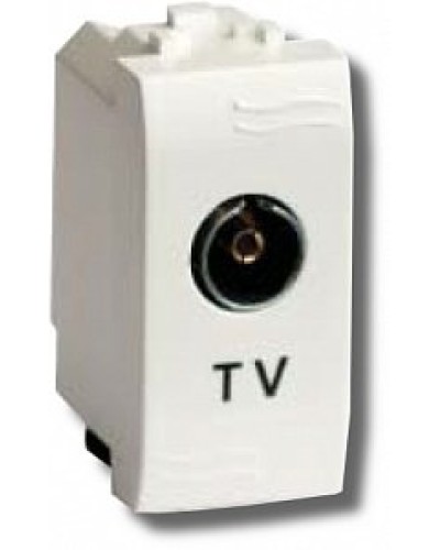 Розетка TV Brava универсальная 1 модуль слоновая кость (75721S): Розетка TV в Миассе