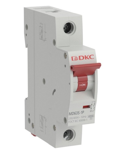 YON max MD63S 1P 16А 4,5кА C (MD63S-1PC16). Автоматический выключатель. ДКС в Миассе