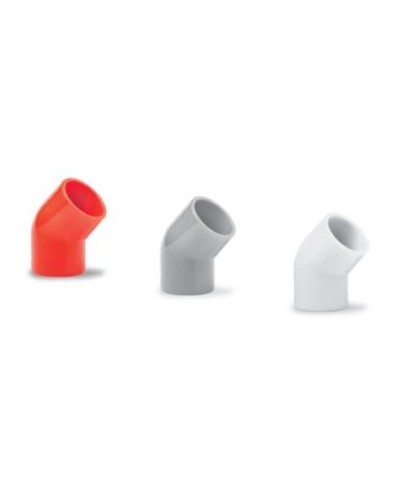 Ecoplast поворот 45гр., для аспирационной системы D25, АБС, красный (10 шт) (49225-10). Поворот для аспирационной системы. Экопласт в Миассе