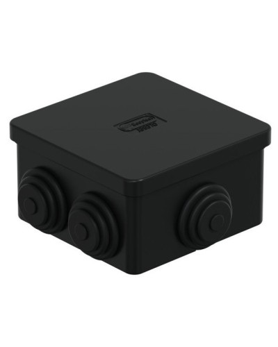 Коробка JBS070 70х70х40, 6 вых., IP44, черная (44056BL-1). Коробка монтажная. Экопласт в Миассе