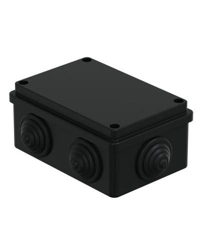 Коробка JBS120 120х80х50, 6 вых., IP55, черная (44008BL-1). Коробка монтажная. Экопласт в Миассе