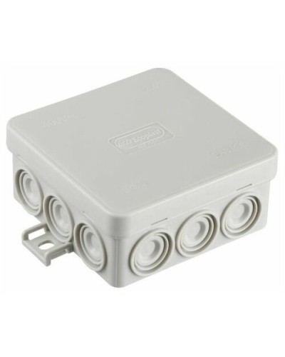 Коробка JBL085 85х85х38, 12 вых., 2P (0,15...4мм²) серая (43455HF-GR). Коробка монтажная, огнестойкая, без галогена. Экопласт в Миассе