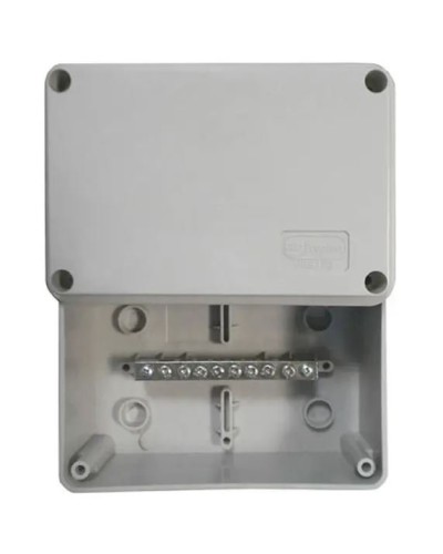 Коробка (КУП) JBS080 85х85х40, 6 вых, IP44 (44046KP): Коробка уравнивания потенциалов (КУП), 6х9мм, 8 зажимов в Миассе