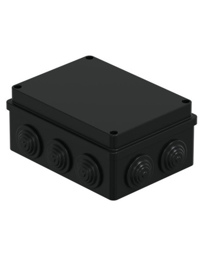 Коробка JBS150 150х110х70, 10 вых., IP55, черная (44009BL-1). Коробка монтажная. Экопласт в Миассе