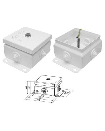 КМ IP55-1010 (без DIN рейки). Коробка монтажная электротехническая. Гефест в Миассе