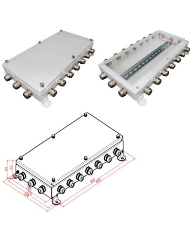 КМ IP66-2040. Коробка монтажная электротехническая. Гефест в Миассе