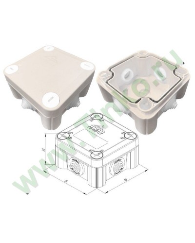 КМ-1010(П)-IP55. Коробка монтажная. Гефест в Миассе