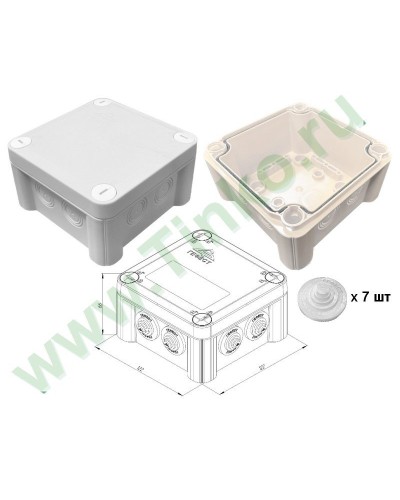 КМ-1212(П)-IP55. Коробка монтажная. Гефест в Миассе