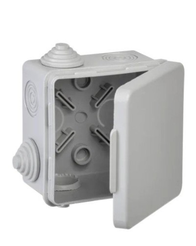 Коробка КМ 80х80х50 GENERICA (UKO31-080-080-050-K03-54G). Коробка распаячная для открытой проводки. GENERICA в Миассе