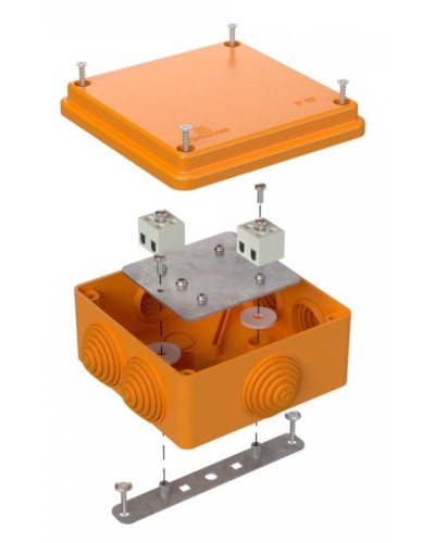 Коробка огнестойкая 100х100х50 (40-0300-FR6.0-4). Коробка огнестойкая для открытой установки. Промрукав в Миассе