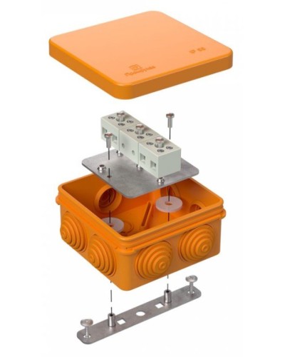 Коробка огнестойкая 80х80х40 (40-0210-FR1.5-6). Коробка огнестойкая для открытой установки. Промрукав в Миассе