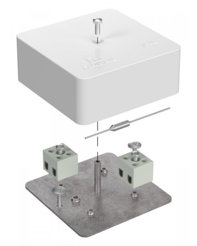 Коробка огнестойкая 75х75х30 (40-0450-FR6.0-4-П). Коробка огнестойкая для открытой установки. Промрукав в Миассе