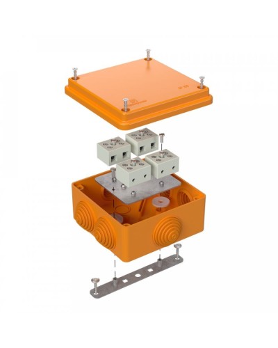 Коробка огнестойкая 100х100х50 для о/п (40-0300-FR6.0-8). Коробка огнестойкая для открытой установки. Промрукав в Миассе