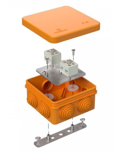 Коробка огнестойкая 40-0210-FR6.0-4 Е15-Е120 80х80х40. Коробка огнестойкая для открытой установки. Промрукав в Миассе